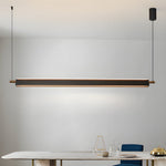 Modern 35 4 47 2 Black Aluminum Linear Kitchen Island Light