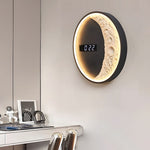 Moon Led Wall Light Wall Digital Clock Astronaut Decor 3 Color Wall Lamp