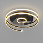 Circular Mute Bladeless Ceiling Fans Lights Li002311