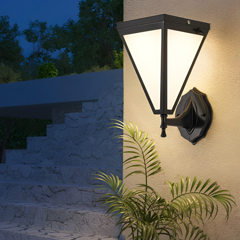Industrial Tapered Dimmable Plug In Solar Waterproof Led Outdoor Wall Lighting
