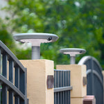 Simple Round Led Solar Led Post Light With Dual Motion Sensor
