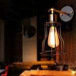 Adjustable Retro Iron E27 Waterproof Industrial Wall Sconce