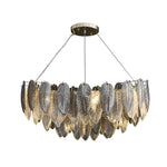 Feathers Glass Modern Chandelier Li002508