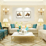 2 Lights Flowers Wall Lamp Ha098816