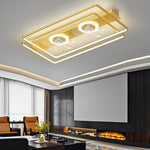 Creative Rectangular Ceiling Fan Lamp Ha082757