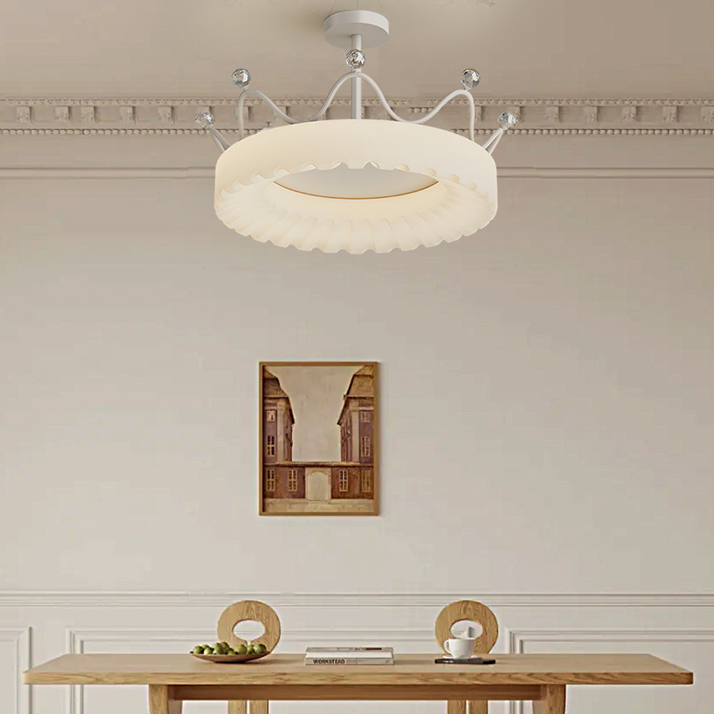 Creative Crowns Three Step Dimming Led Luxury Modern Ceiling Lights Fixture