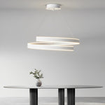 Rotating White Nordic Chandelier Ha083139