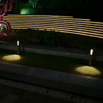 Modern Black Aluminum LED Pathway Light for Landscape and Garden Illumination