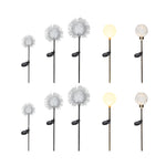 10Pcs Solar Dandelion Garden Lights Outdoor Pathway Light For Yard