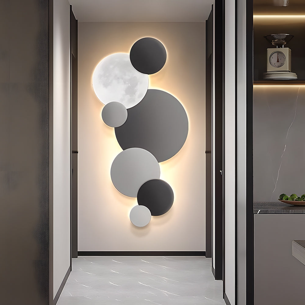 Lunar Glow Round Led Wall Sconce