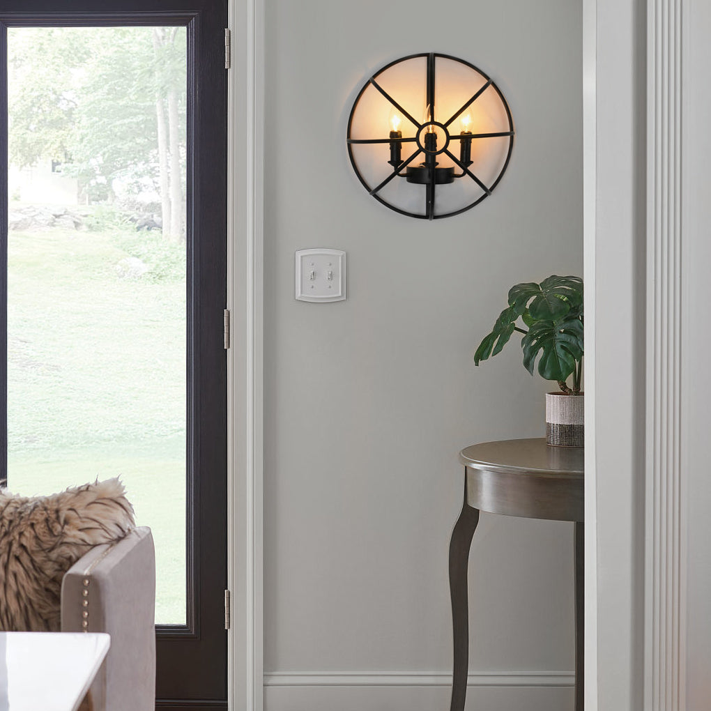 Candlelight Black Wall Light Ha097413