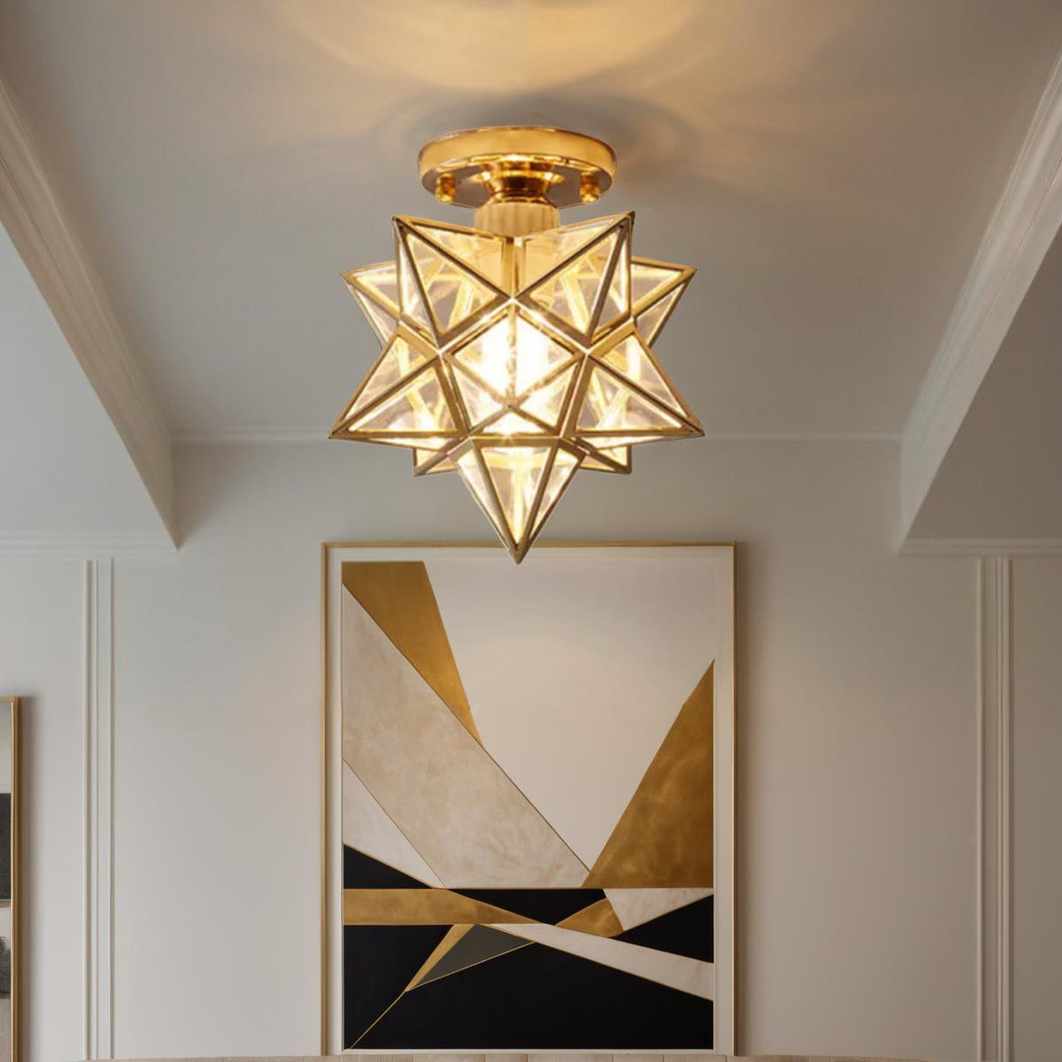 Vintage Star Shape Ceiling Light