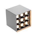 Square Grid LED Downlight Spotlight, 24° Beam, Surface Mount, Modern Architectural Ceiling Light