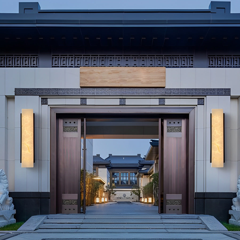 Rectangular Modern Outdoor Wall Lights Ha089462