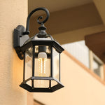 Double Layer Waterproof Glass E27 Vintage Wall Sconce Lighting Wall Lamp