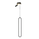 Oval Aluminum Led 3 Step Dimming Modern Pendant Lights With Spotlights