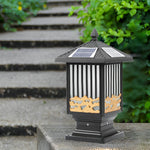 Retro Vintage Solar Fence Light Ha093283