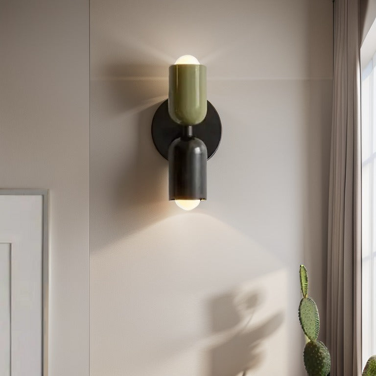 Two Color Candle Wall Light