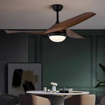 52 In 3 Blade Led 6 Speed Quiet Ceiling Fan With Light And Remote Control