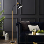 62 In Metal 1 Bulb Rotatable Reading Floor Lamp