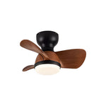 22 31 3 Blades Cute Space Saving Ceiling Fan Light With 6 Speed Remote Control
