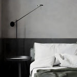Black Adjustable Arm Invisible Led Floor Lamp