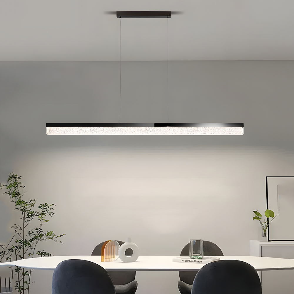 47 24 1 Light Linear Led Dimmable Kitchen Island Pendant Black Bronze