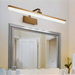 Brass Linear Bathroom Vanity Light Curved Rod Design