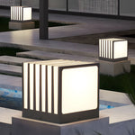 Square Outdoor Column Deck Fence Post Light Waterproof For Garden