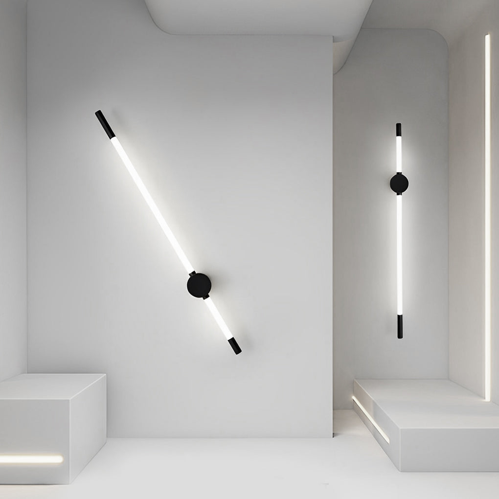 Modern LED Wall Sconce with Acrylic Shade in Black or Bronze