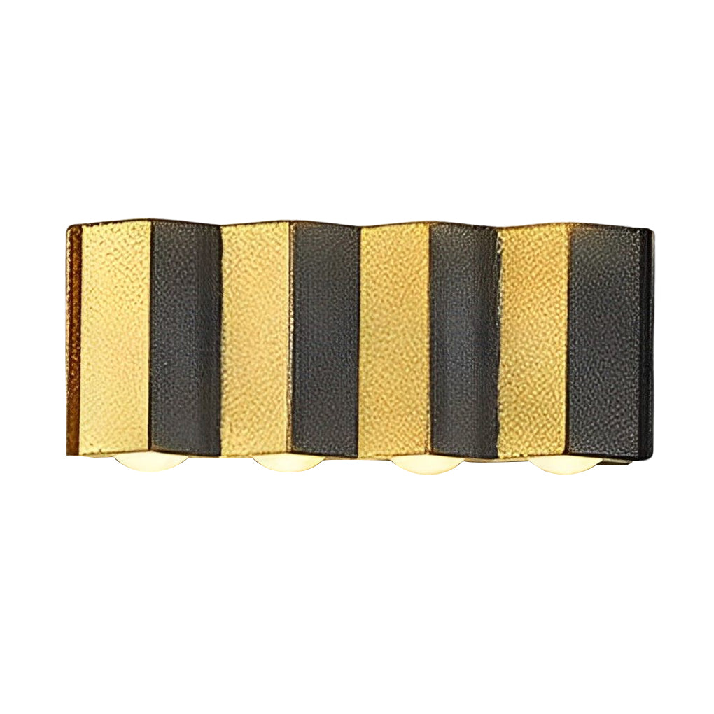 Black Gold Aluminum Led Outdoor Up Down Wall Light