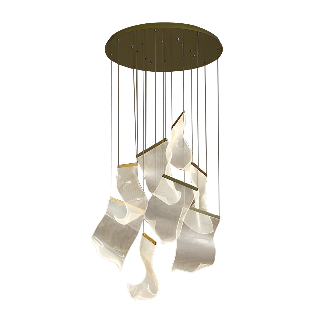 Irregular Curl Led Nordic Chandelier Ha084765