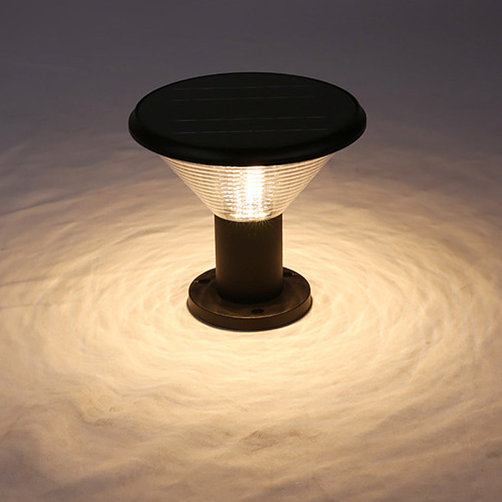 Circular Waterproof Solar Fence Post Lights