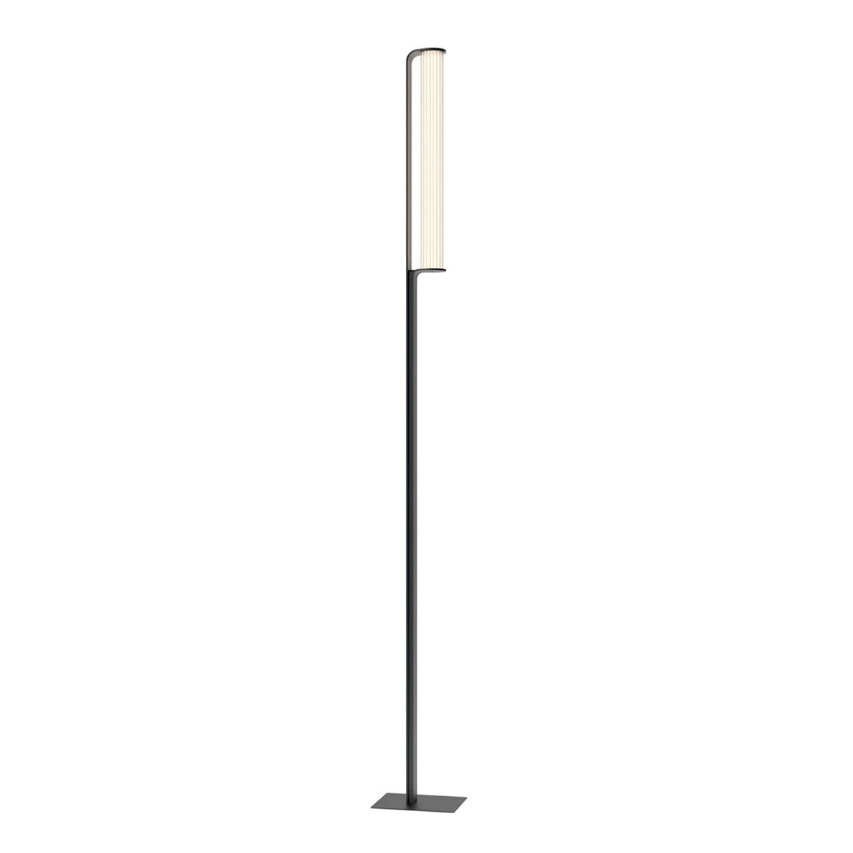 Lumo Arc Outdoor Post Light – Modern LED Garden Lamp in Matte Black