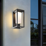 Modern Square LED Outdoor Wall Light, Waterproof Aluminum Sconce