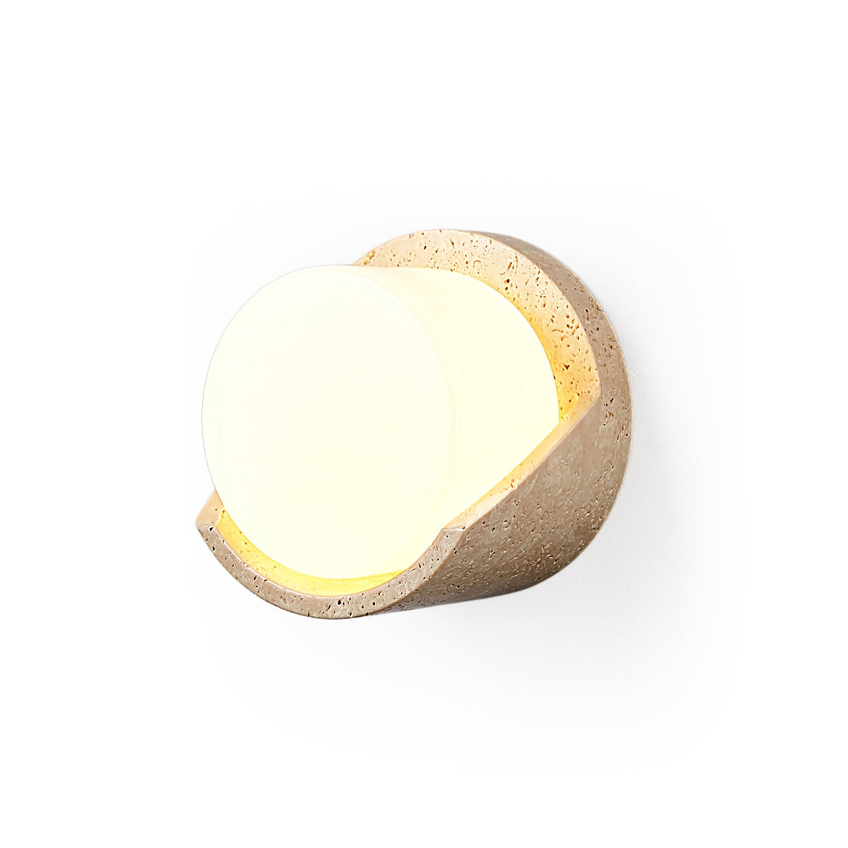 Linus Travertine Wall Sconce – Natural Stone Modern Wall Light