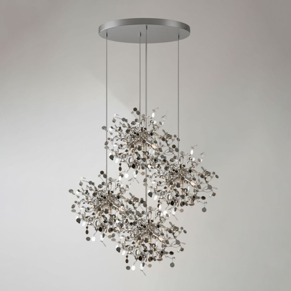 Luminex Modern Cloud Pendant Light – Designer Stainless Steel Chandelier
