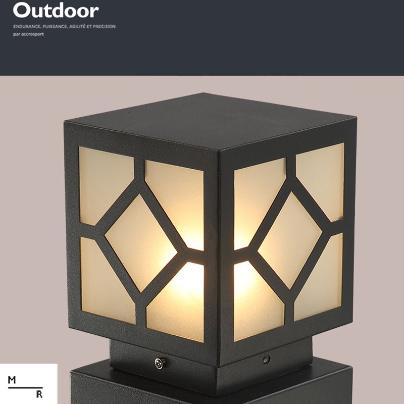 Led Black Outdoor Post Lights Outdoor Lighting For Garden Hwd00055