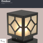 Led Black Outdoor Post Lights Outdoor Lighting For Garden Hwd00055