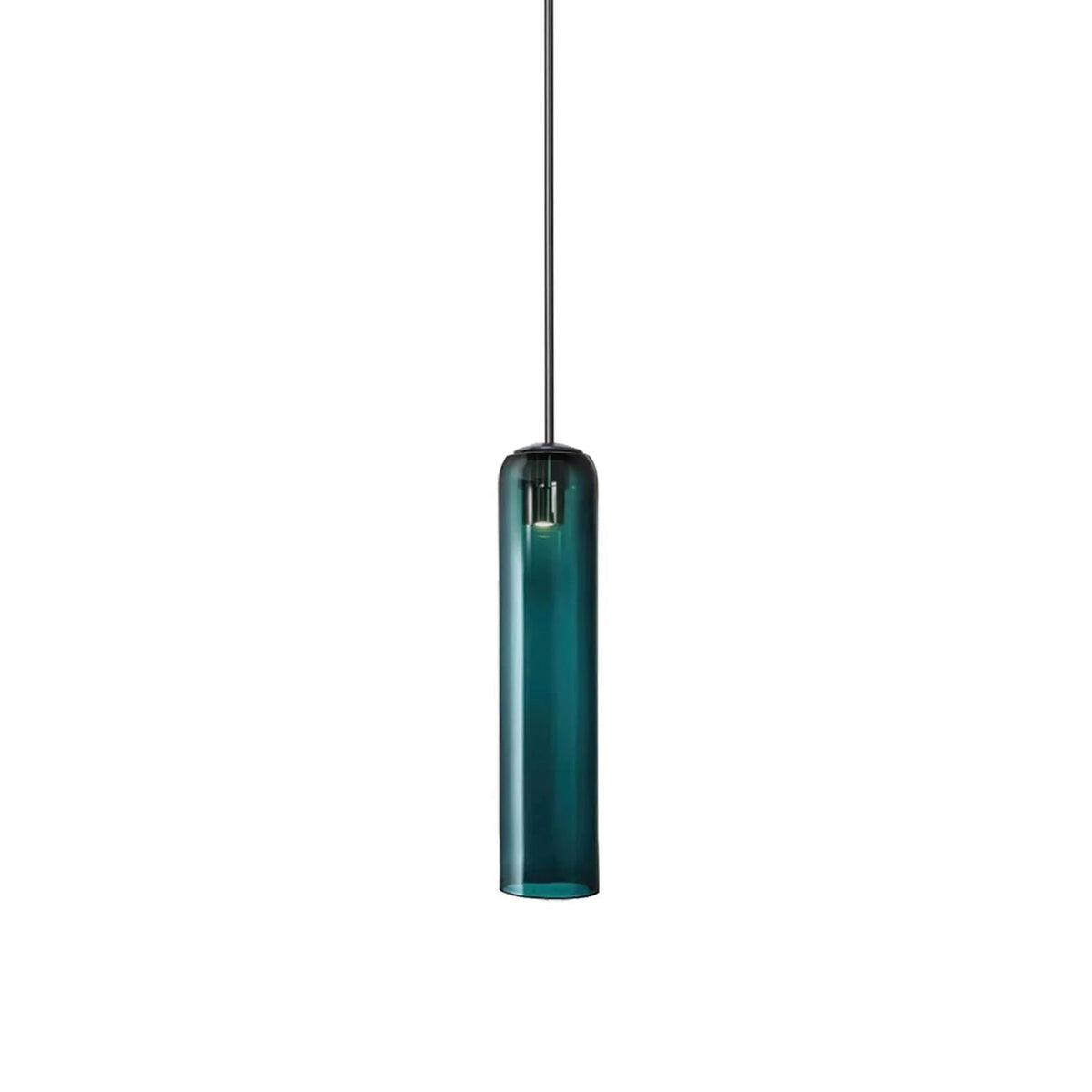 Sleek Tube Glass Pendant Light