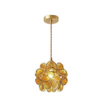Floral Glass Pendant Light