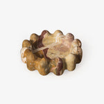 Geode Marble & Onyx Decorative Ashtray with Scalloped Edge