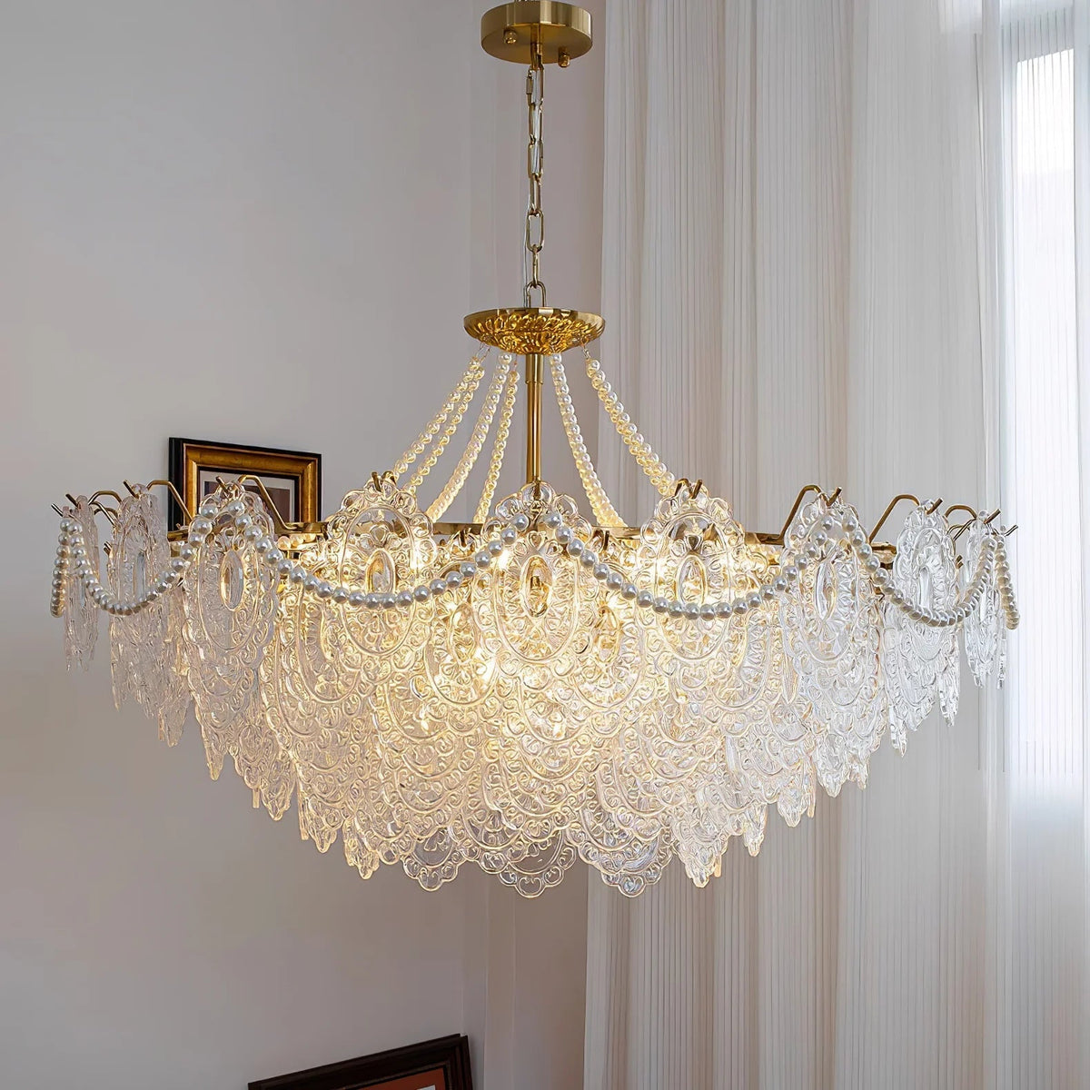 Serenity Glass Chandelier