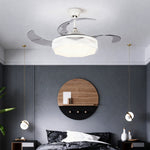 Aura 42" LED Ceiling Fan with Light, Nordic Minimalist Design