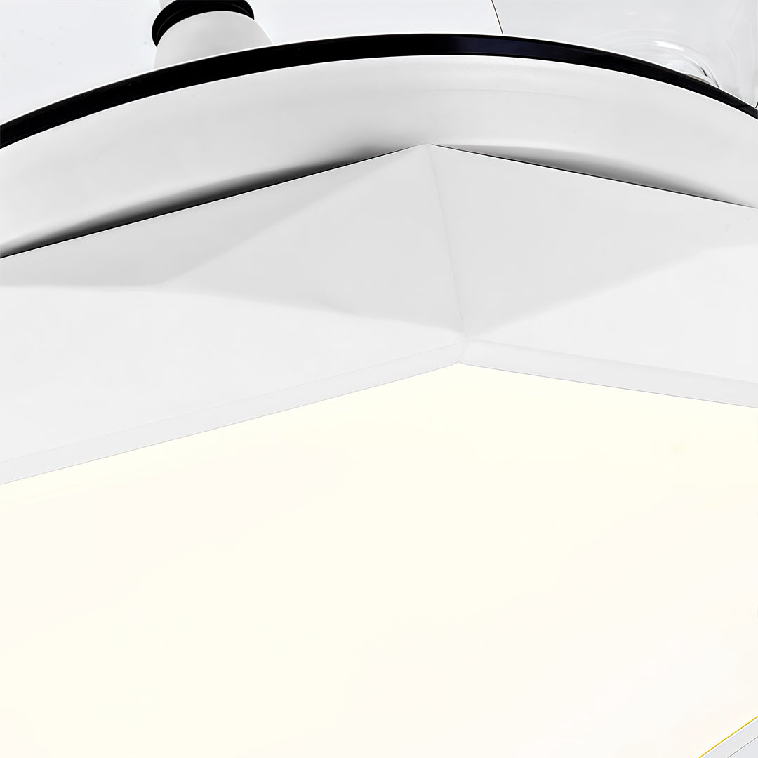 Aura 42" LED Ceiling Fan with Light, Nordic Minimalist Design