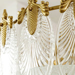 Intricate Round Glass Chandelier