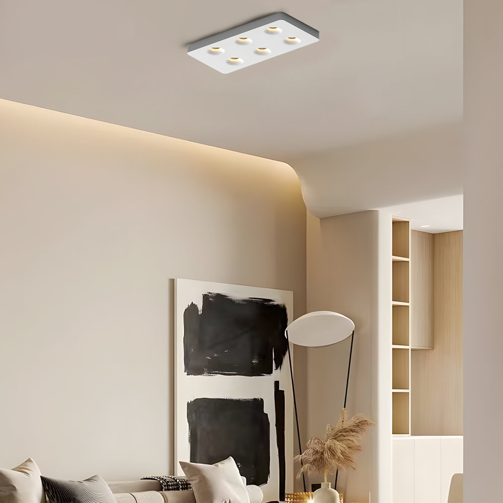 Square Led Anti Glare Flush Mount Ceiling Light