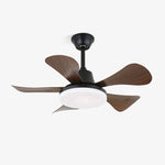 Aeroglow LED Ceiling Fan with Light – Modern Walnut Finish