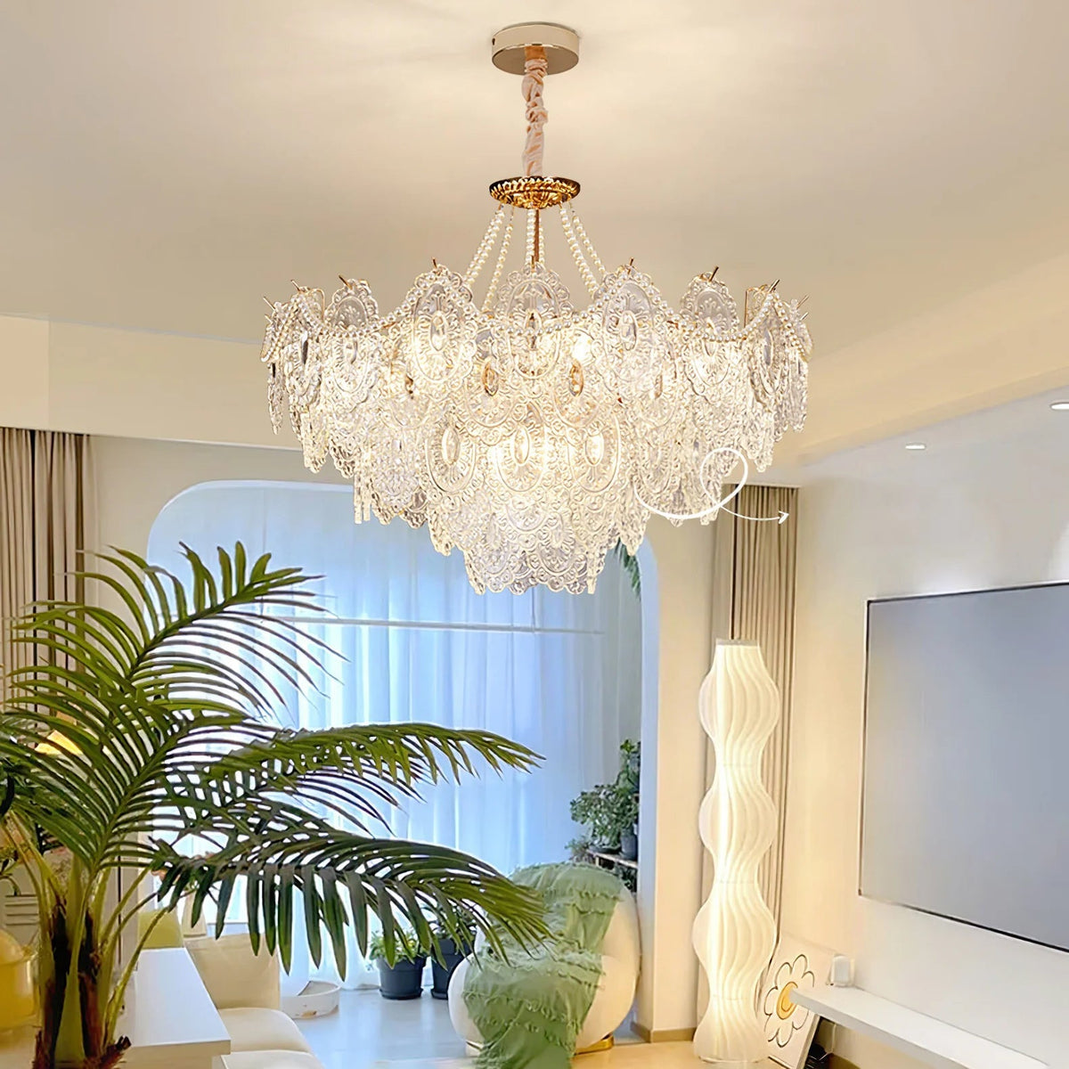 Serenity Glass Chandelier