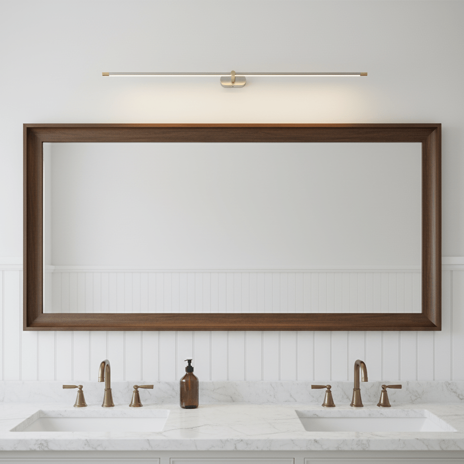 Minimalist Linear Rechargeable Wall Sconce – Cordless LED Vanity Light